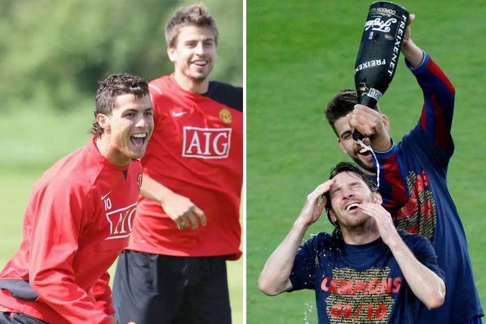 皮克回忆曼联岁月：C罗如机器 梅西天赋无双